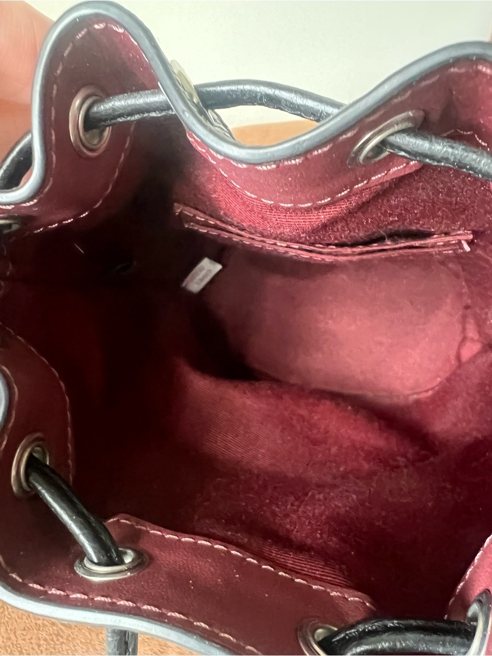 Coach C8322 Mini Dempsey Bucket Bag In Signature Jacquard with Stripe and Coach - Picture 8 of 8